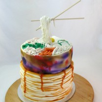 Food - Gravity Cake: Noodle and Pancake or Gravity Noodle Cake (D, V)